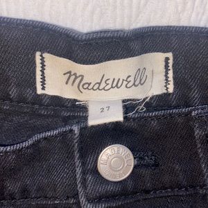 Madewell black denim jean skirt